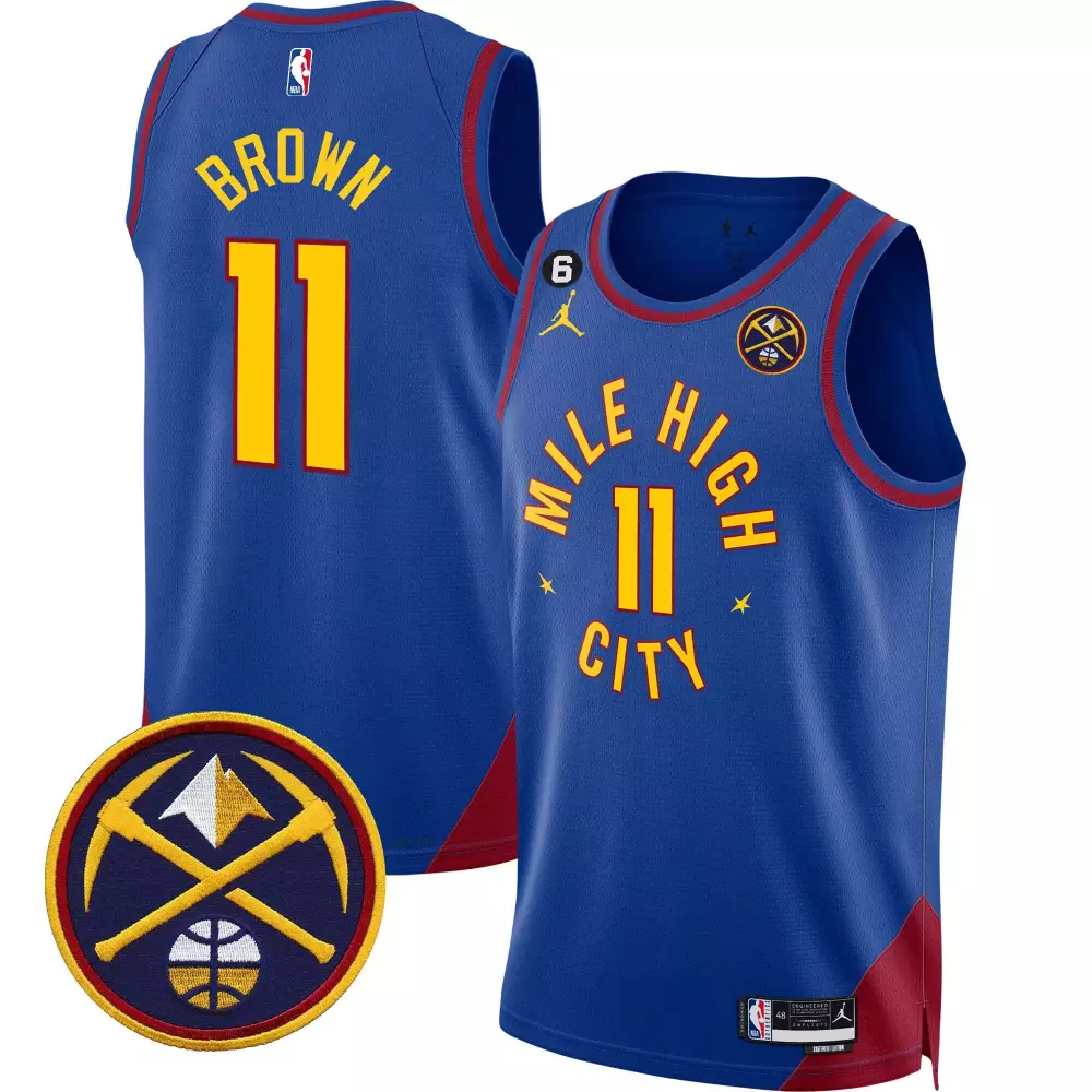 bruce brown statement mens denver nuggets 2023 finals patch collection jersey all stitched