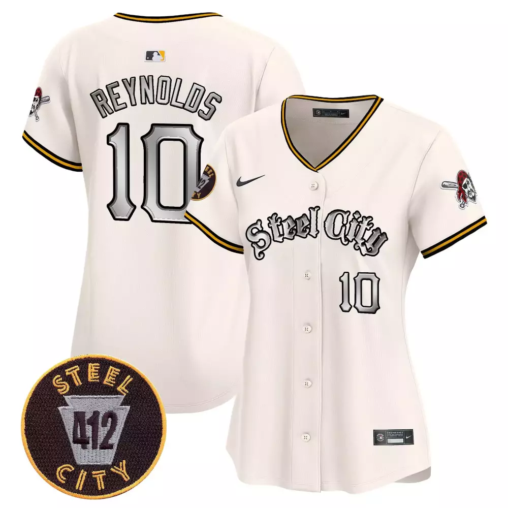 bryan reynolds cream unisex pittsburgh pirates bubblegum pink vapor premier limited jersey all stitched