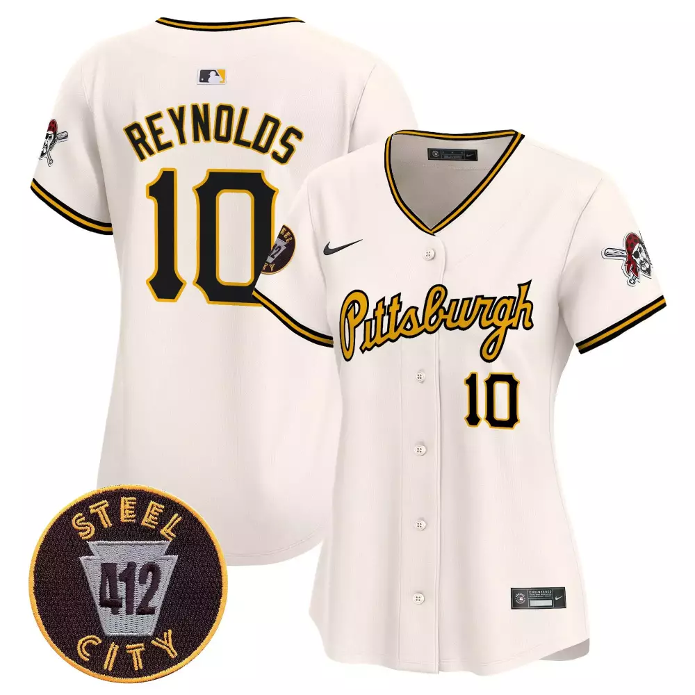 bryan reynolds cream unisex pittsburgh pirates bubblegum pink vapor premier limited jersey all stitched