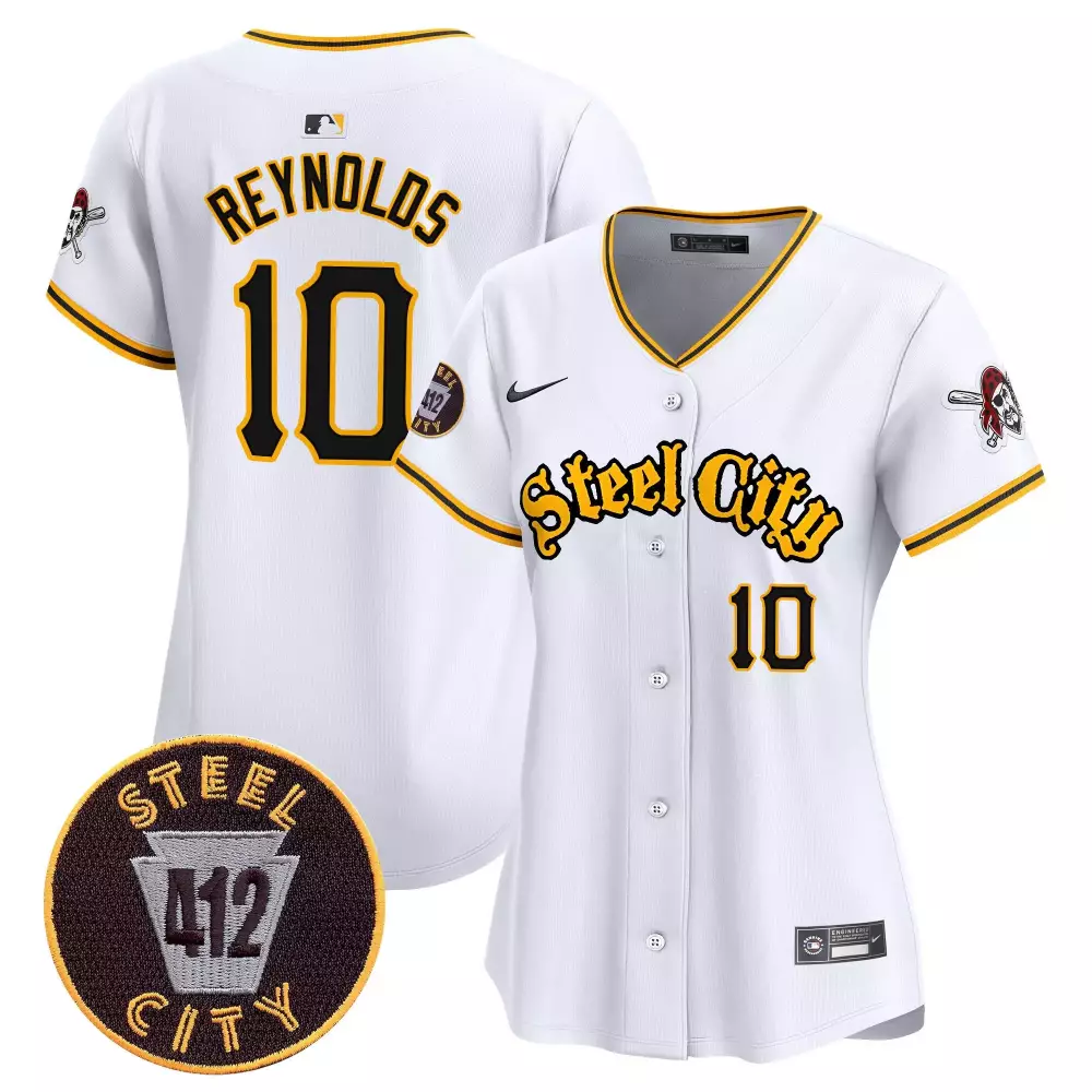 bryan reynolds white mens pittsburgh pirates wiz khalifa vapor premier limited jersey all stitched