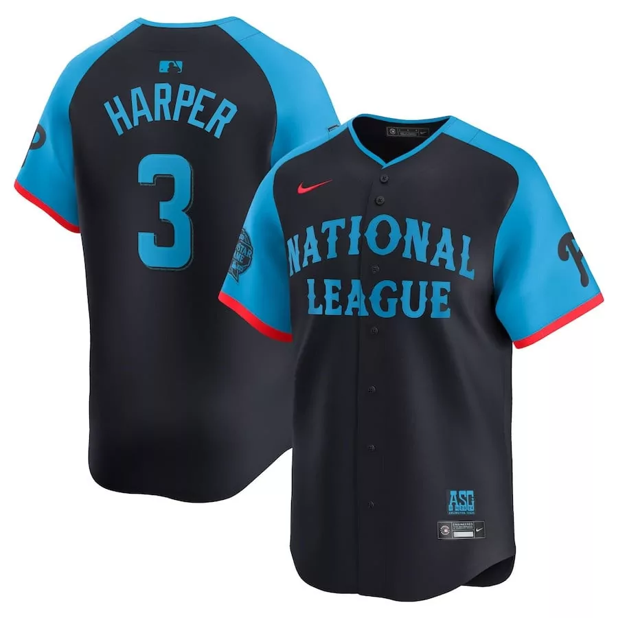 bryce harper men national league 2024 allstar game limited jersey navy
