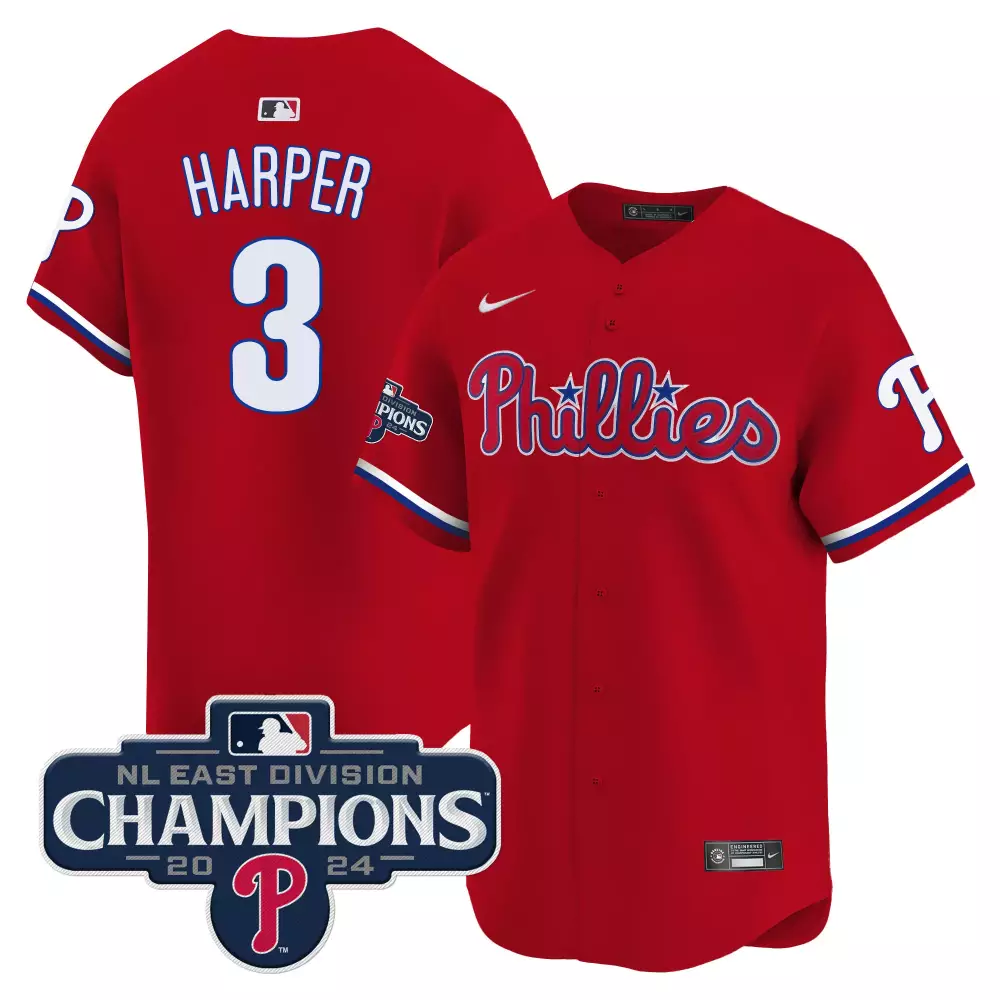 bryce harper red mens philadelphia phillies 2024 fourth of july vapor premier limited jersey v2 all stitched