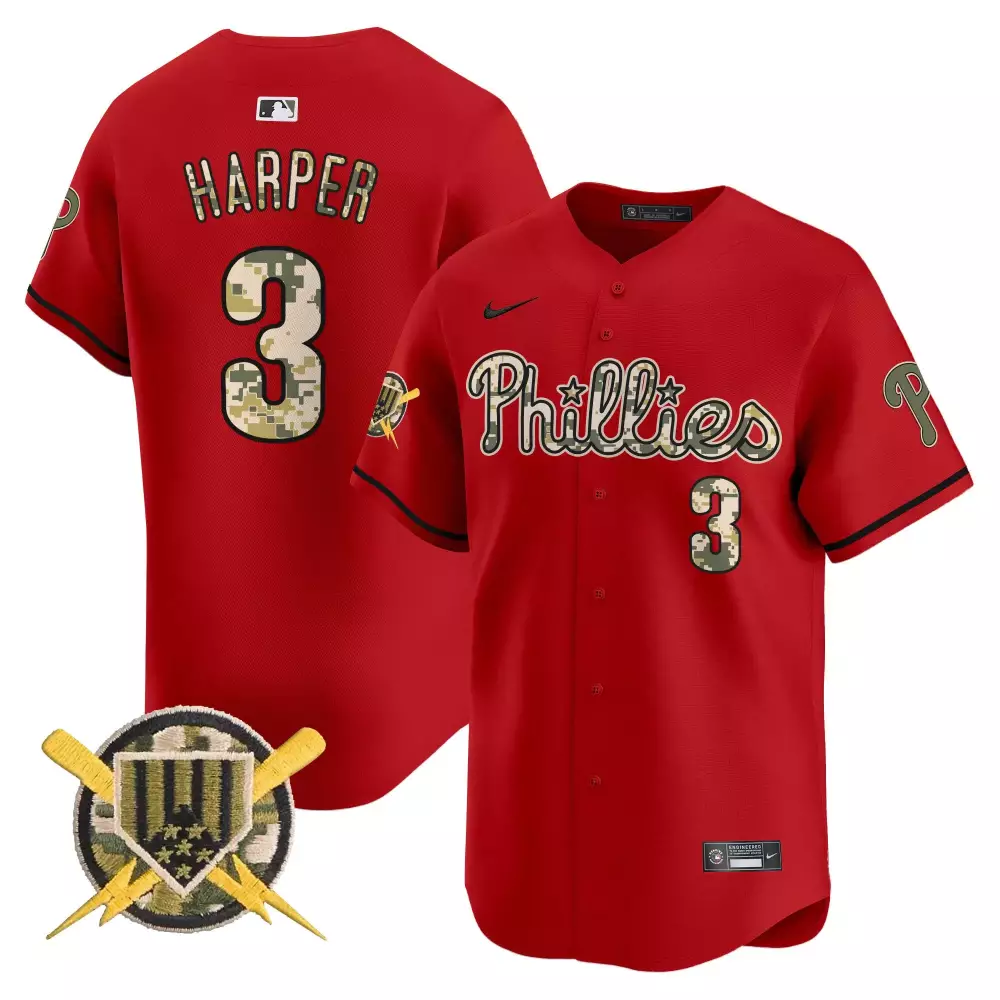 bryce harper red green mens split phillies philadelphia eagles cool base jersey all stitched