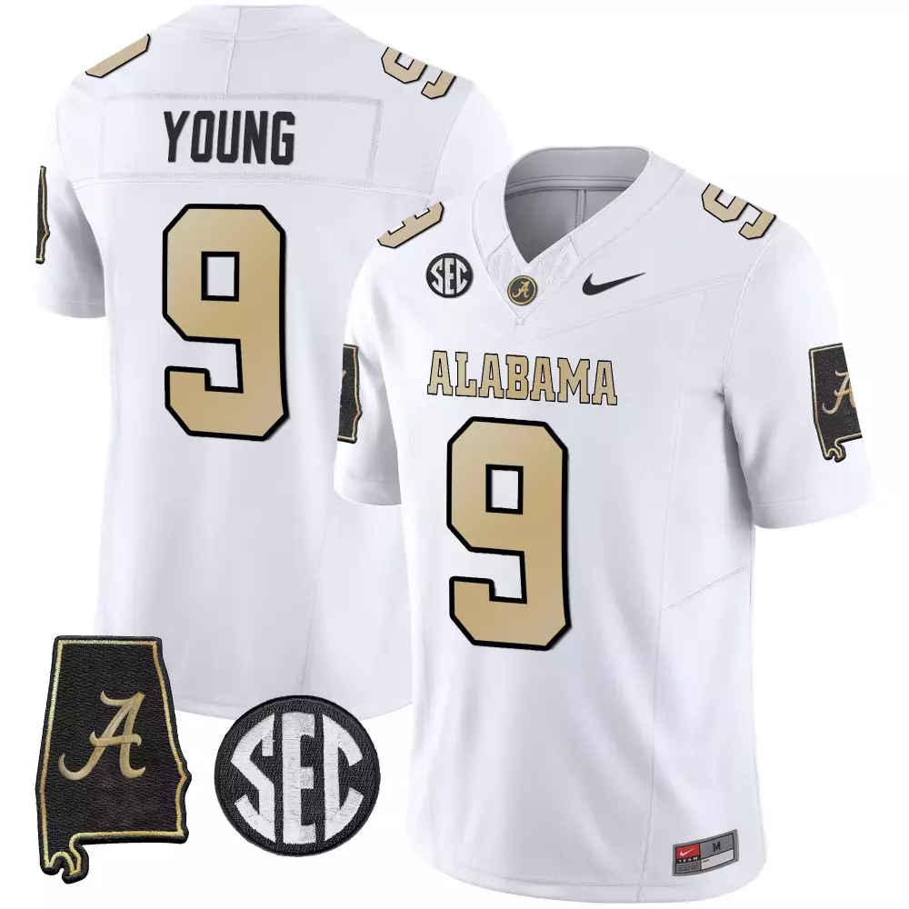 bryce young white mens alabama crimson tide vapor limited jersey v2 alabama map all stitched
