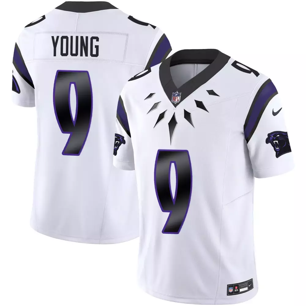 bryce young white mens carolina panthers vapor limited jersey carolina patch all stitched