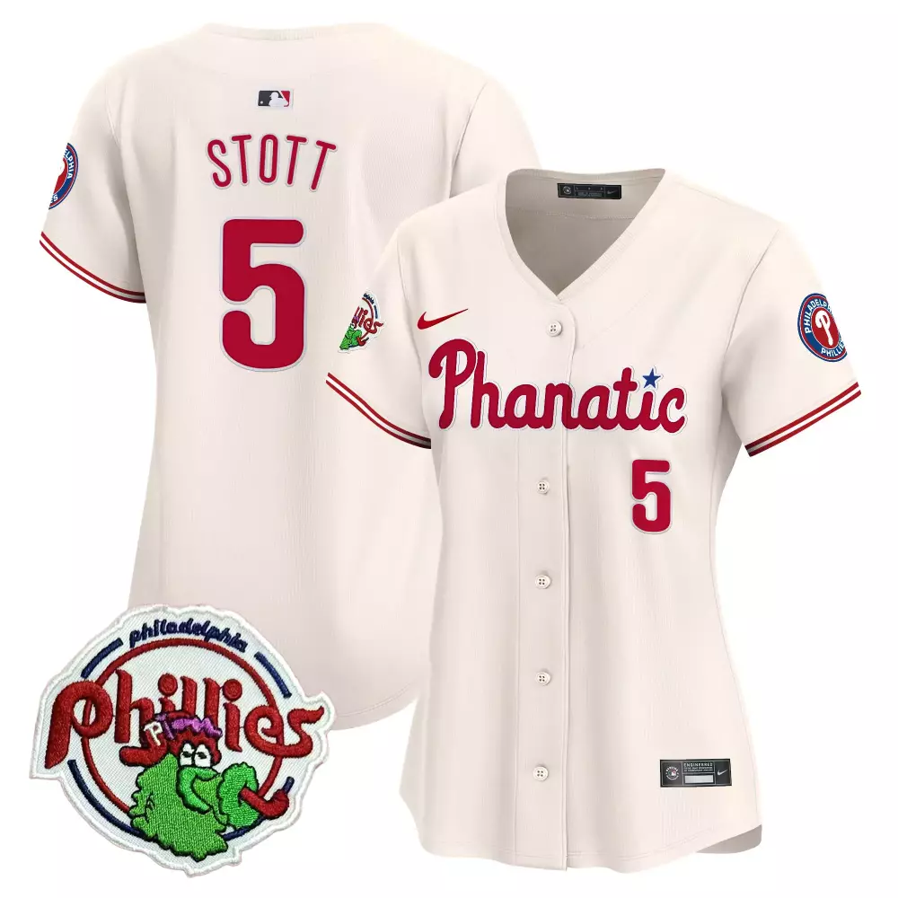 bryson stott cream womens philadelphia phillies halloween vapor premier limited jersey all stitched