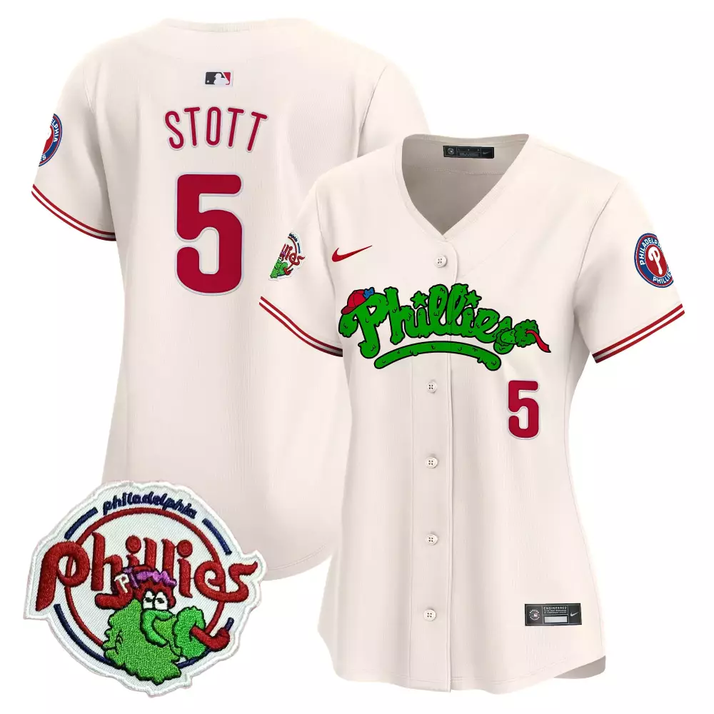 bryson stott cream womens philadelphia phillies halloween vapor premier limited jersey all stitched
