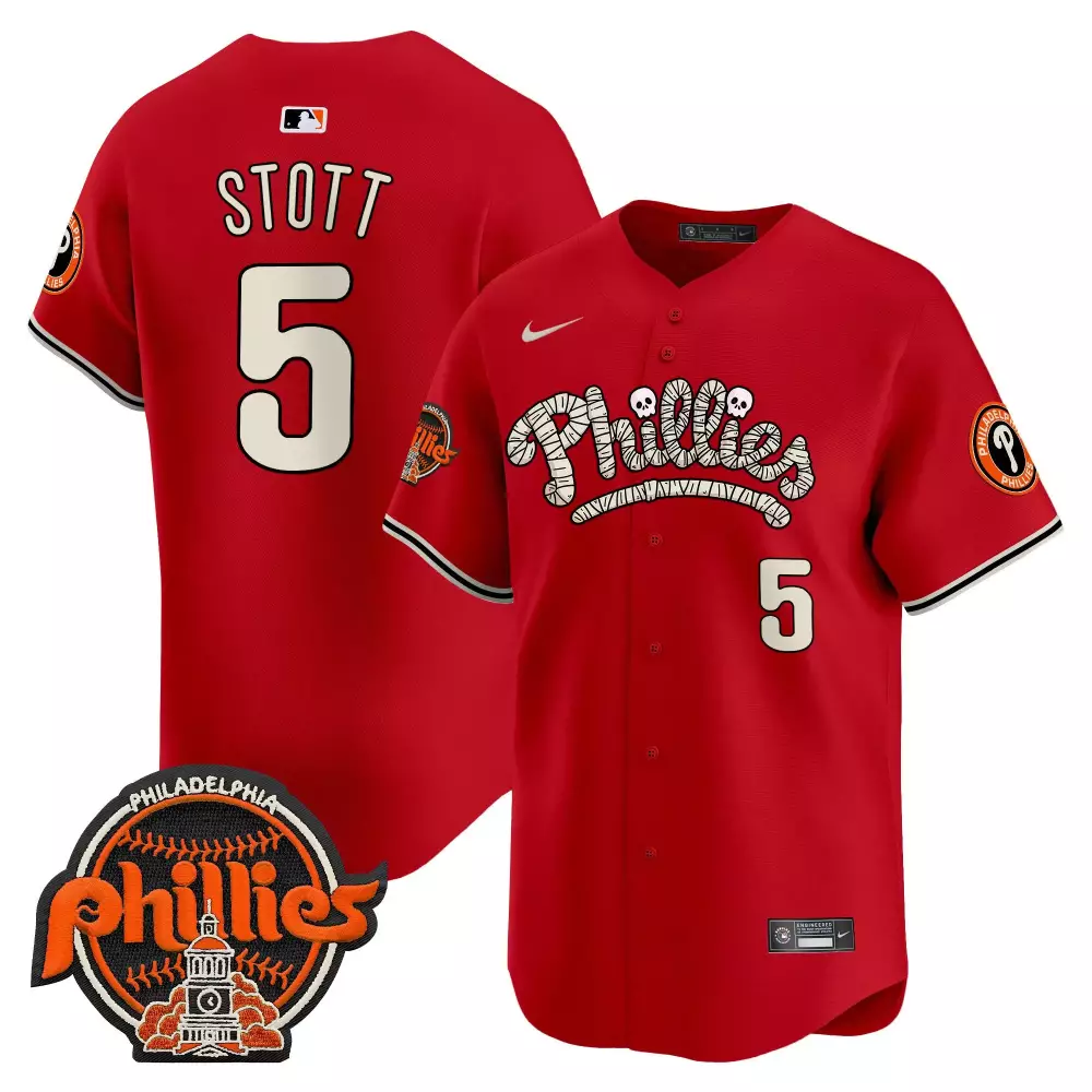 bryson stott red mens philadelphia phillies dragon ball son goku vapor premier limited jersey printed