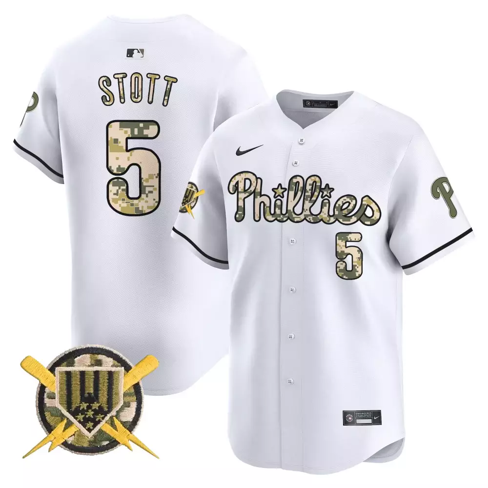bryson stott green mens phillies armed forces day vapor premier limited jersey all stitched