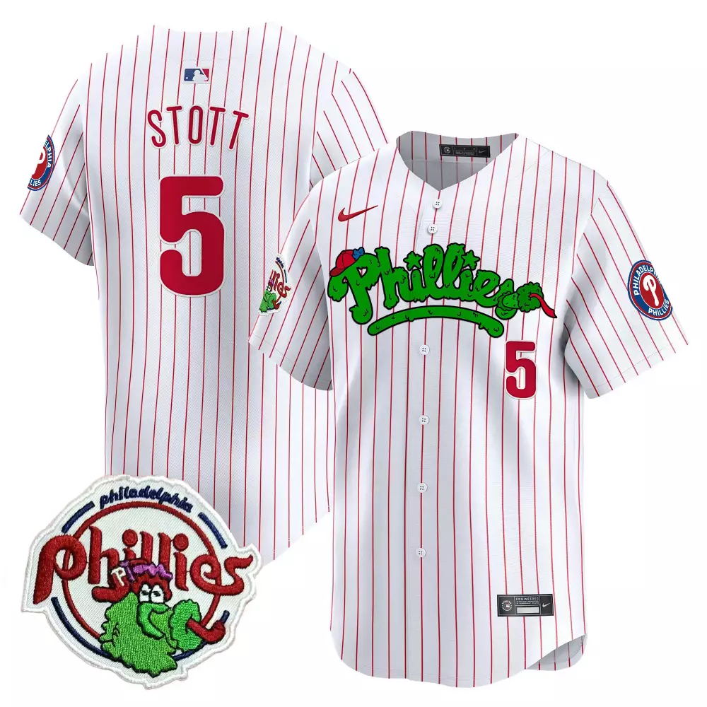 bryson stott white pinstripe womens philadelphia phillies phanatic patch vapor premier limited jersey v3 all stitched