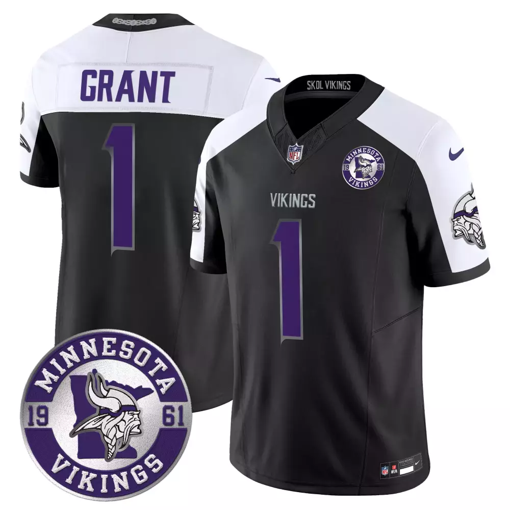 bud grant army womens minnesota vikings 2024 salute to service establishment year patch vapor limited jersey all stitche