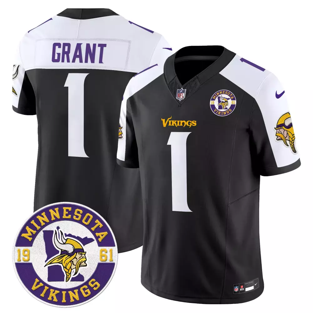 bud grant army womens minnesota vikings 2024 salute to service establishment year patch vapor limited jersey all stitche