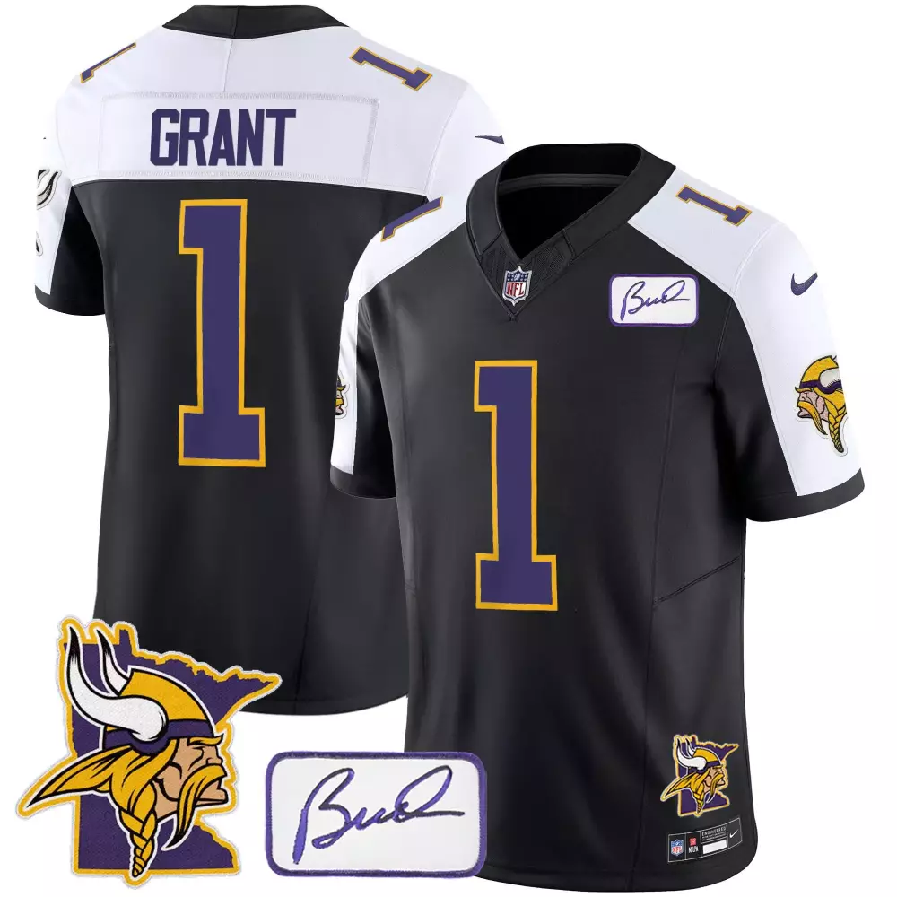 bud grant army womens minnesota vikings 2024 salute to service establishment year patch vapor limited jersey all stitche