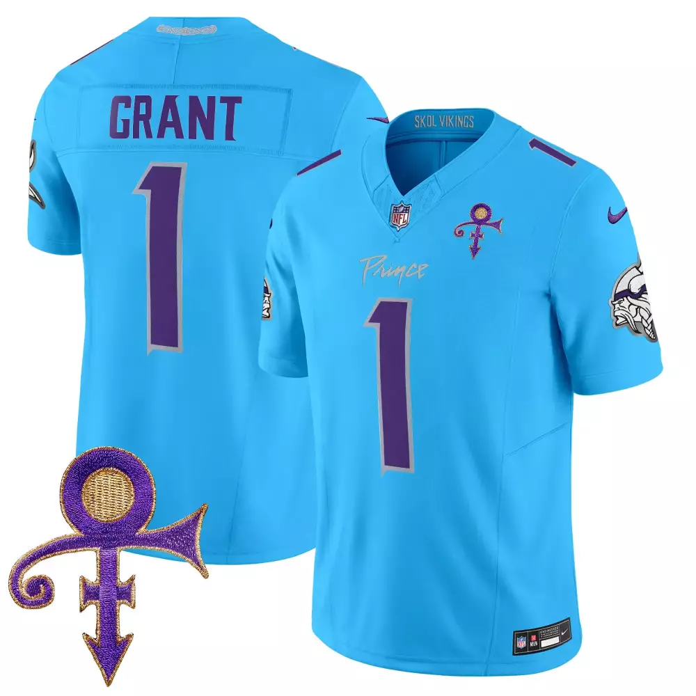 bud grant cream mens vikings 2024 prince vapor limited jersey all stitched