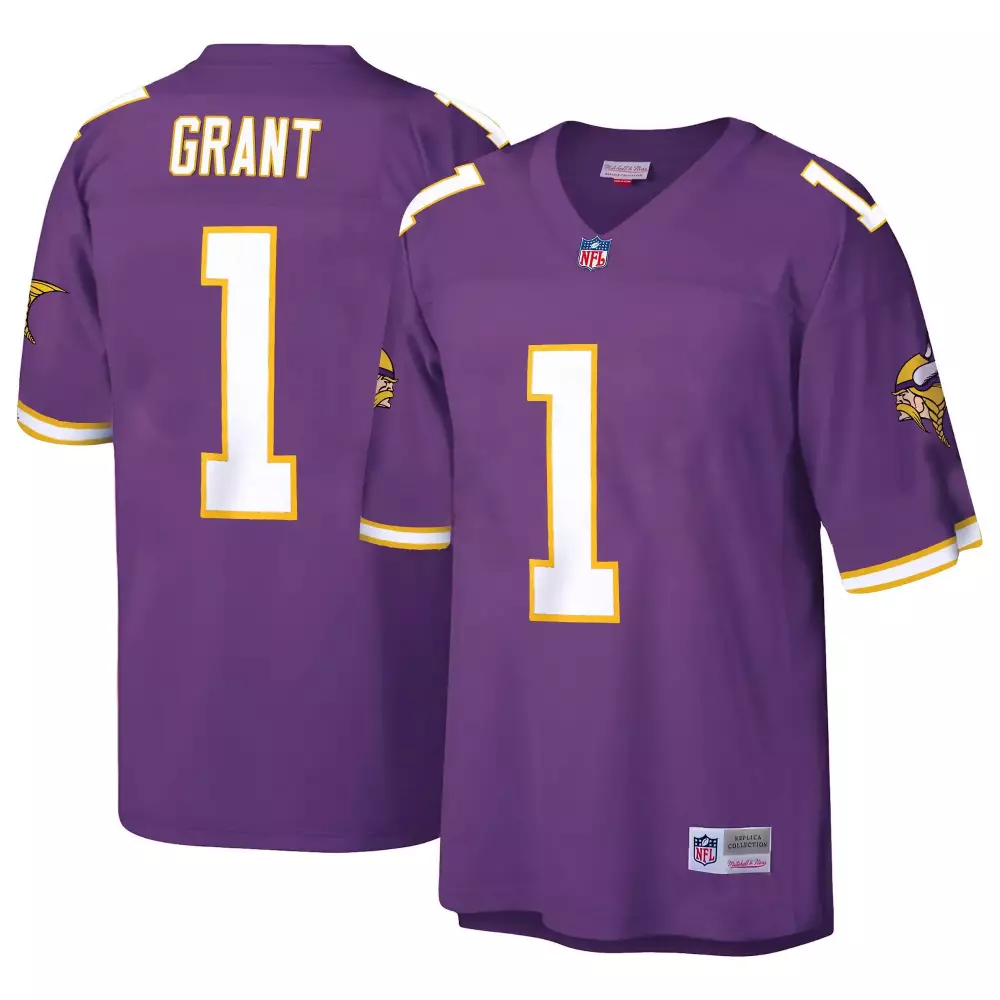 bud grant men minnesota vikings big tall 1998 retired jersey all stitched