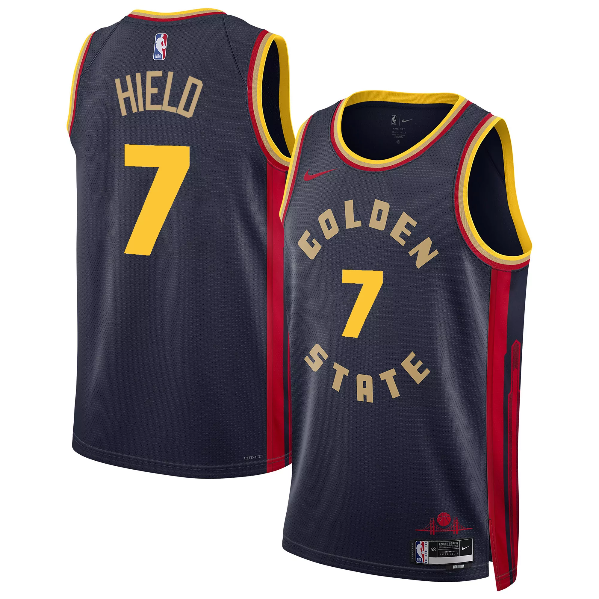 buddy hield 2425 city mens golden state warriors 2025 swingman jersey all stitched