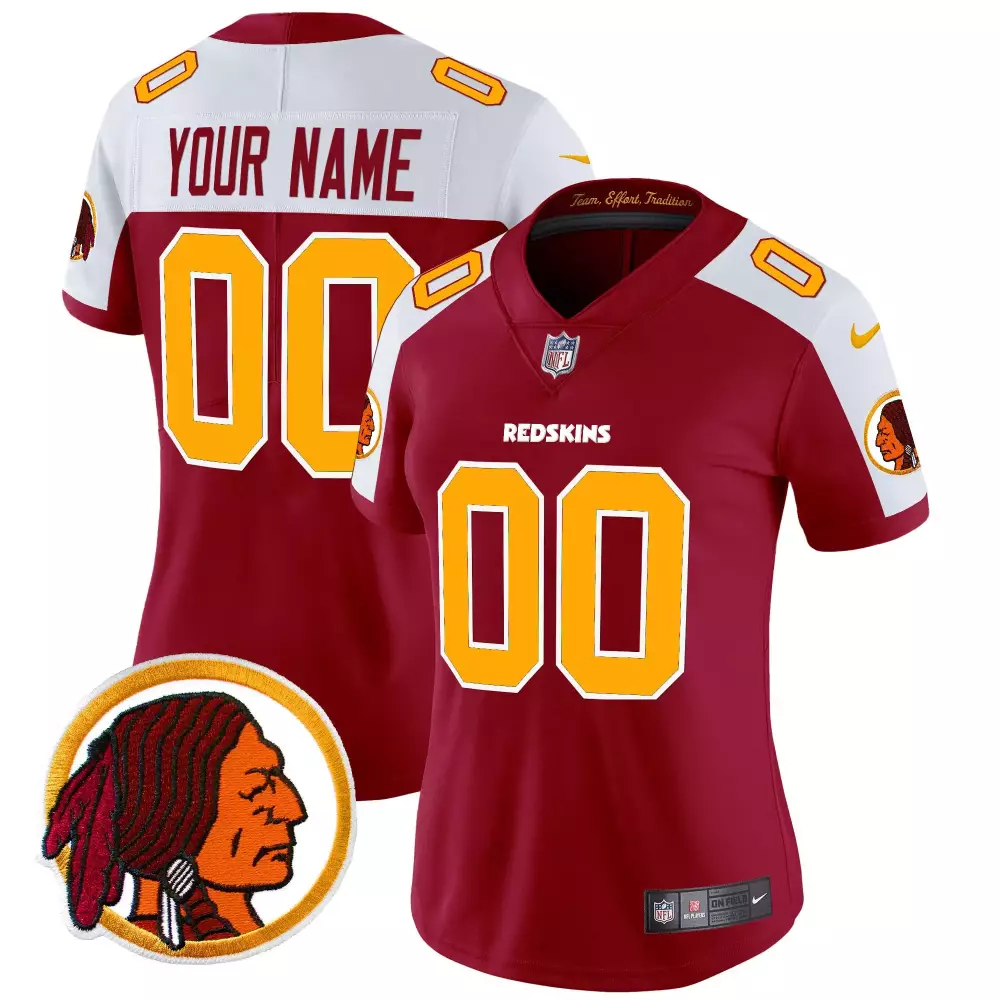 burgundy alternate women washington redskins throwback vapor limited custom jersey v2 all stitched