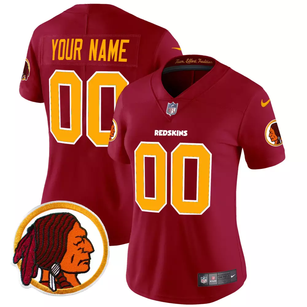 burgundy women washington redskins throwback vapor limited custom jersey v2 all stitched