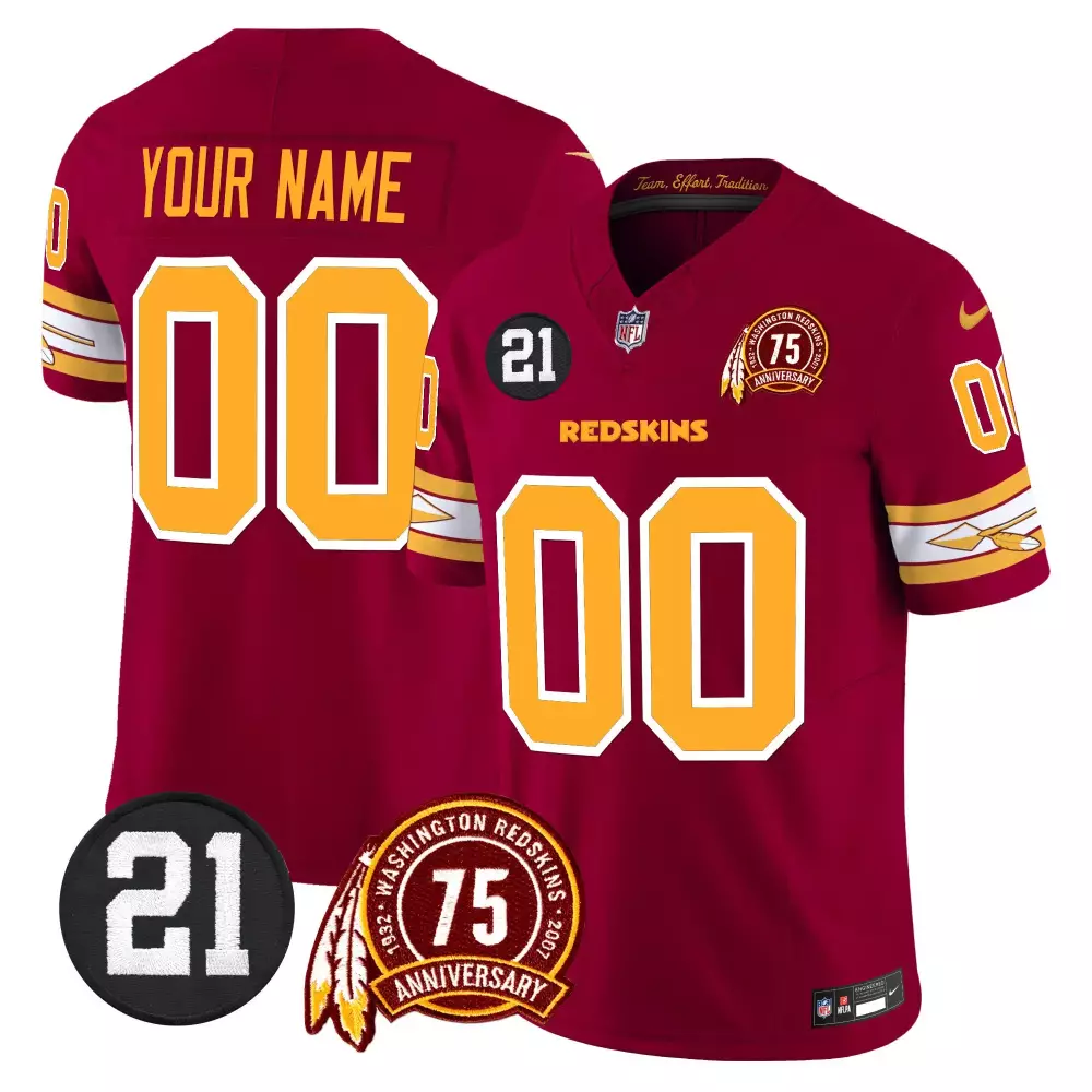 burgundy youth washington redskins 75th sean taylor patch vapor limited custom jersey v2 all stitched