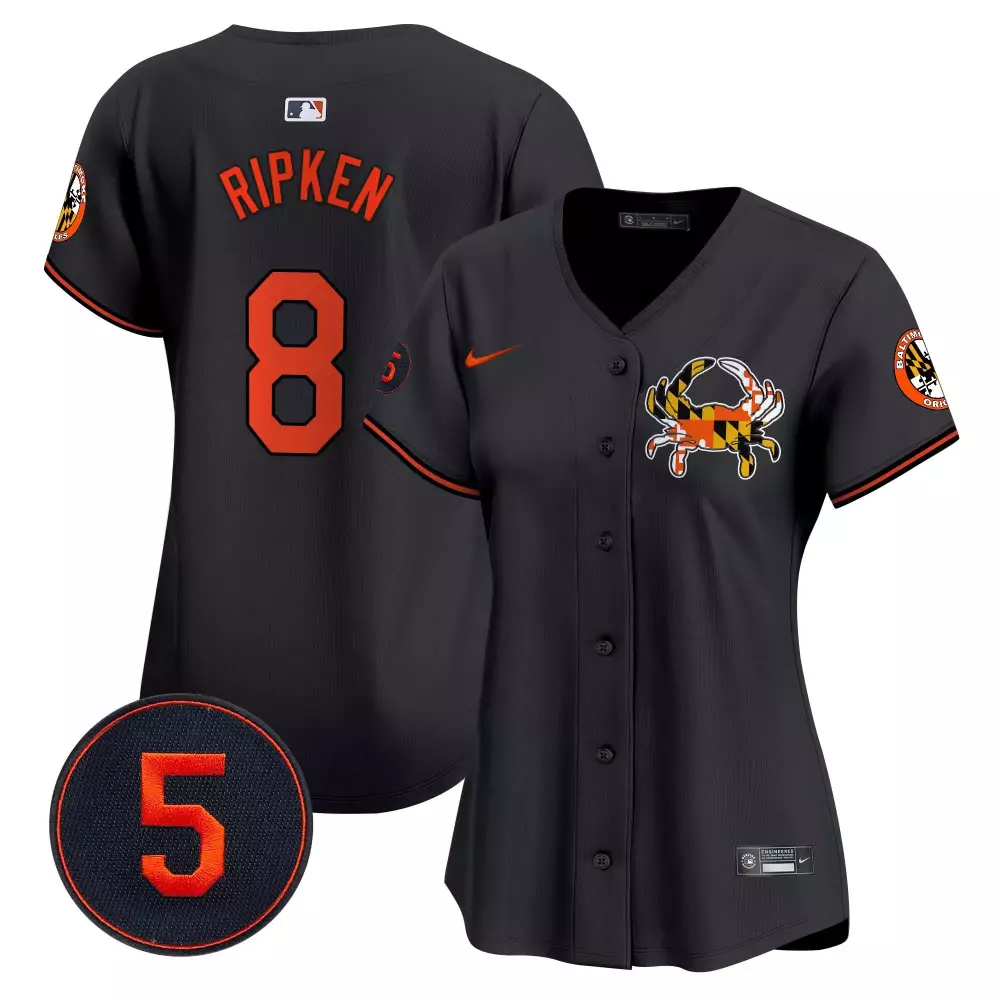 cal ripken black women s baltimore orioles halloween vapor premier limited jersey all stitched