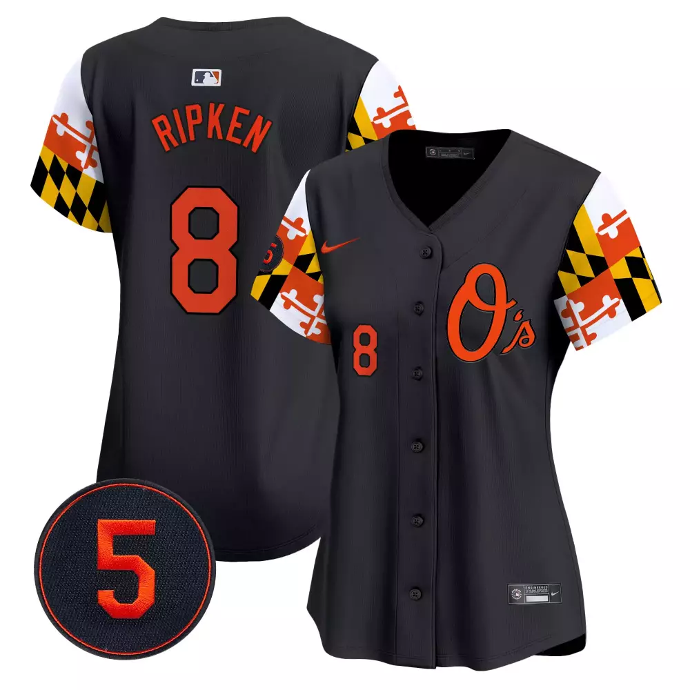 cal ripken black women s baltimore orioles halloween vapor premier limited jersey all stitched