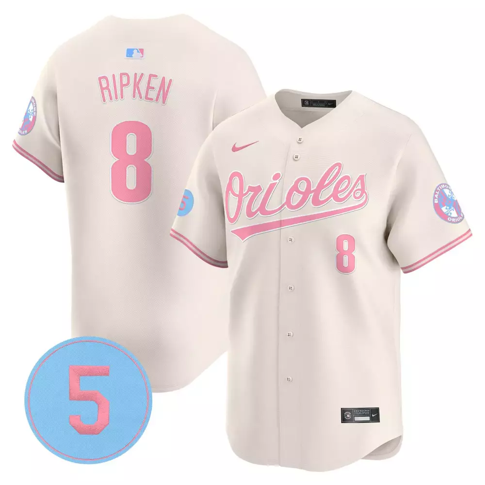 cal ripken cream men s baltimore orioles robinson patch vapor premier limited jersey v8 all stitched