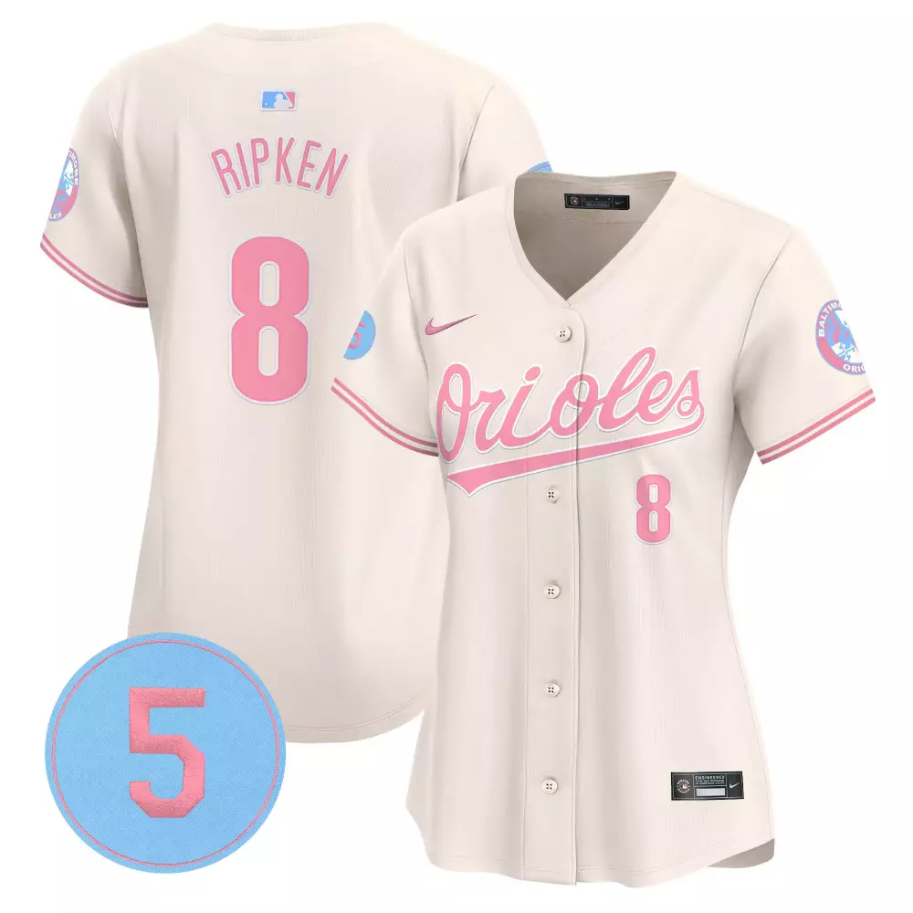 cal ripken cream unisex baltimore orioles pastel style robinson patch vapor premier limited jersey all stitched