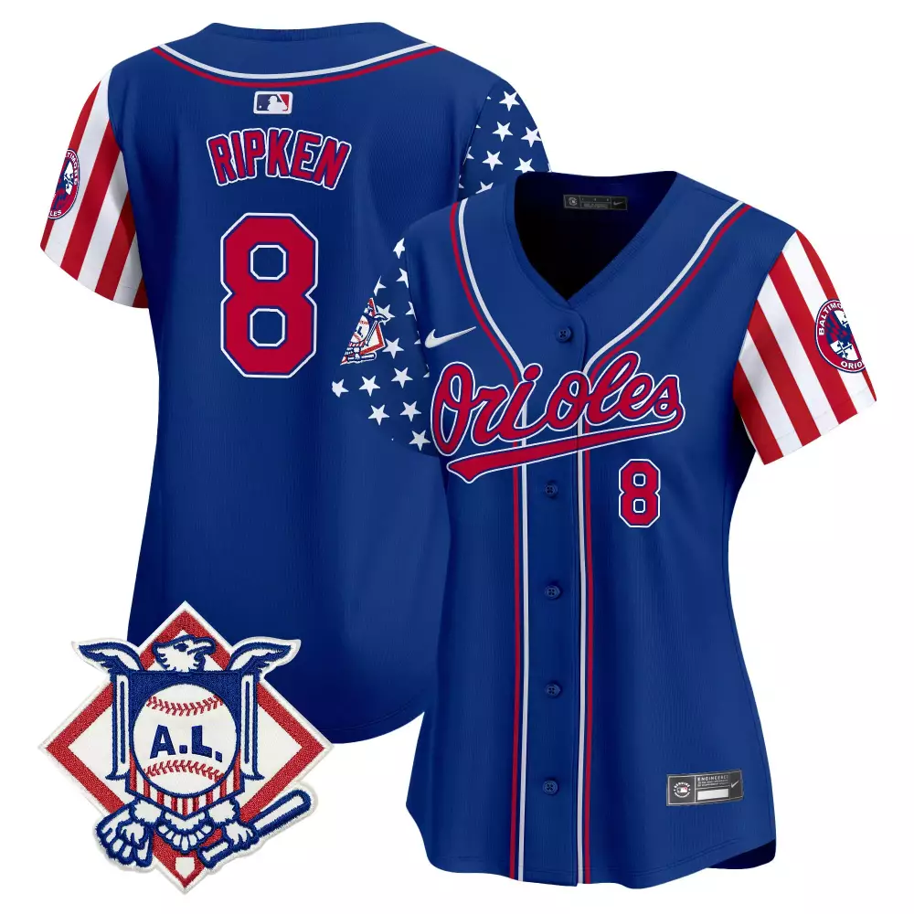 cal ripken royal mens baltimore orioles 2024 fourth of july vapor premier limited jersey all stitched