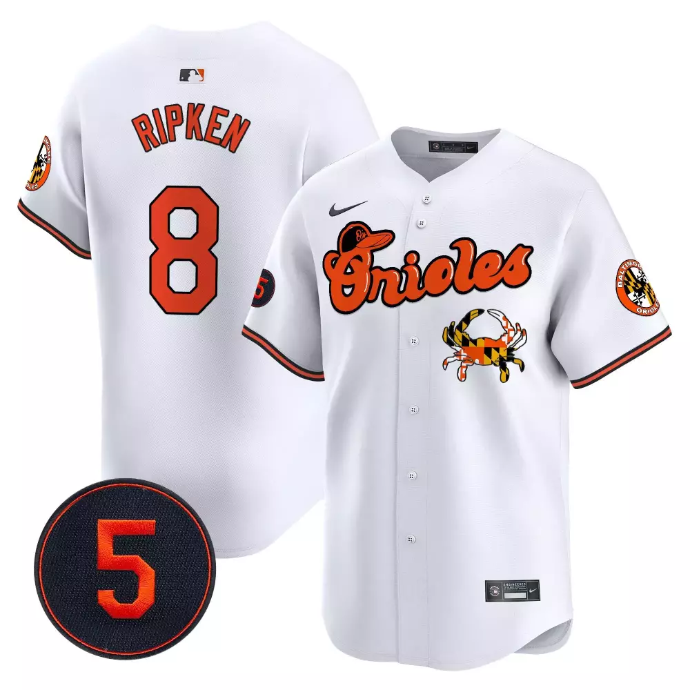 cal ripken white men s baltimore orioles robinson patch vapor premier limited jersey v4 all stitched