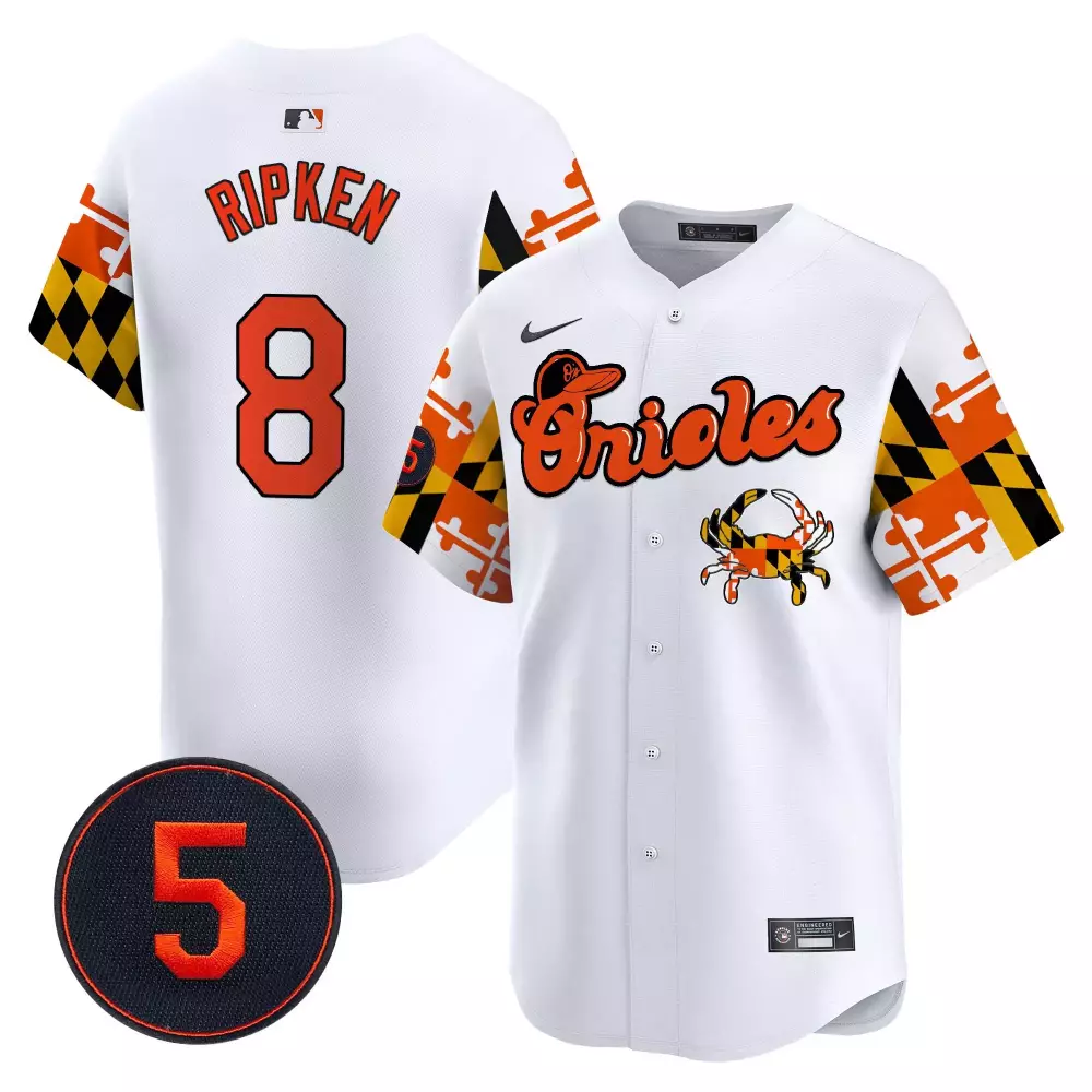 cal ripken white men s baltimore orioles robinson patch vapor premier limited jersey v4 all stitched