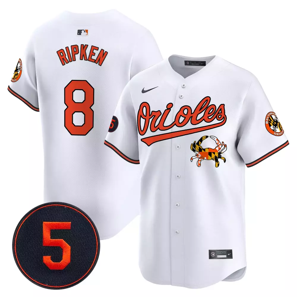 cal ripken white men s baltimore orioles robinson patch vapor premier limited jersey v9 all stitched