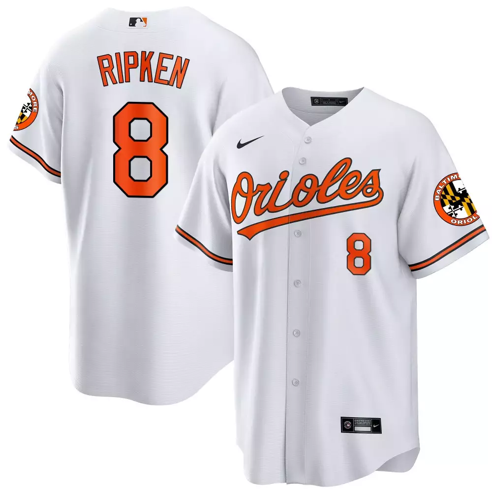 cal ripken white men s baltimore orioles robinson patch vapor premier limited jersey v9 all stitched