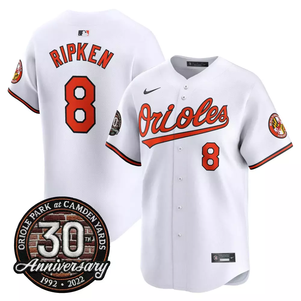 cal ripken white mens baltimore orioles 2024 independence day vapor premier limited jersey all stitched