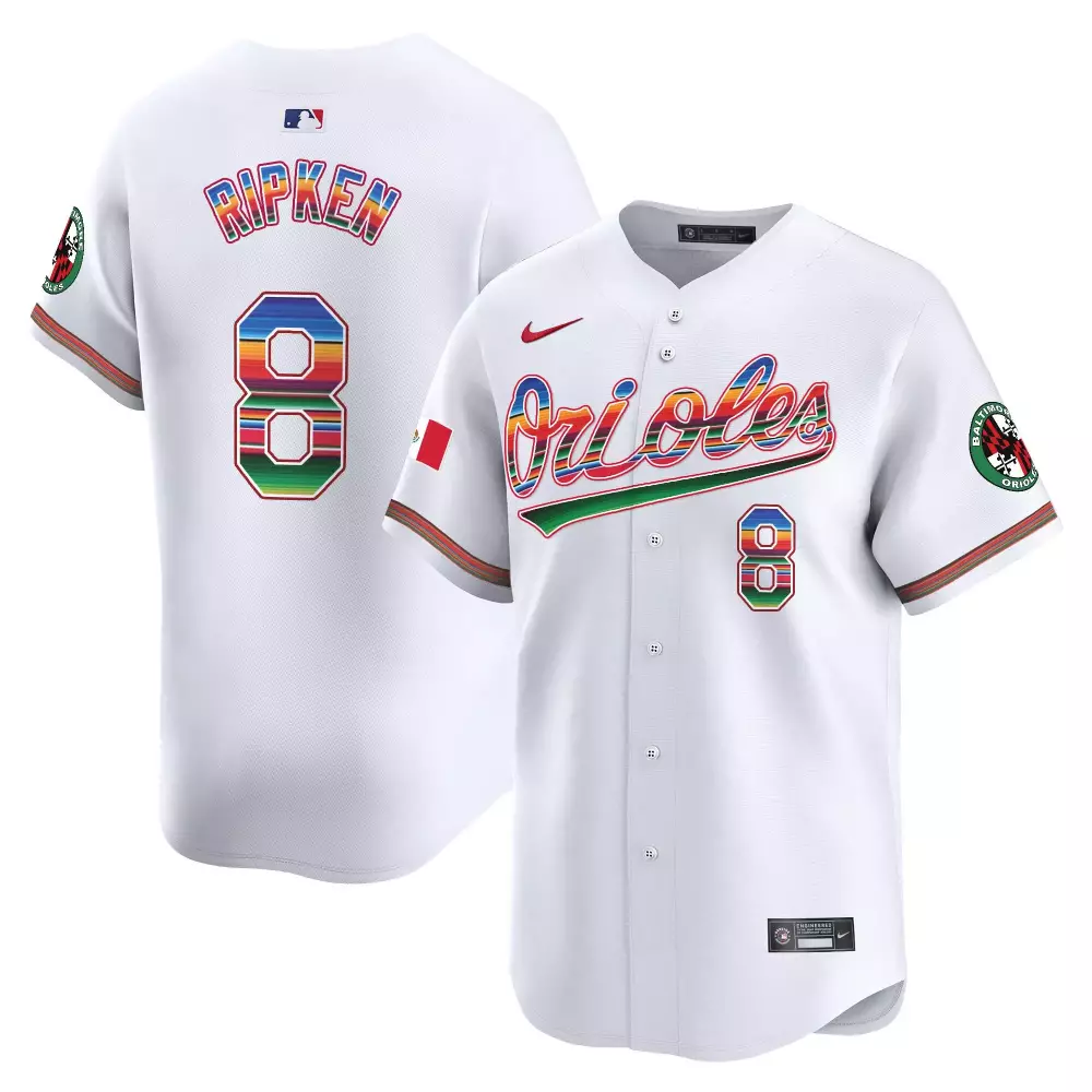 cal ripken white mens baltimore orioles 2024 independence day vapor premier limited jersey all stitched