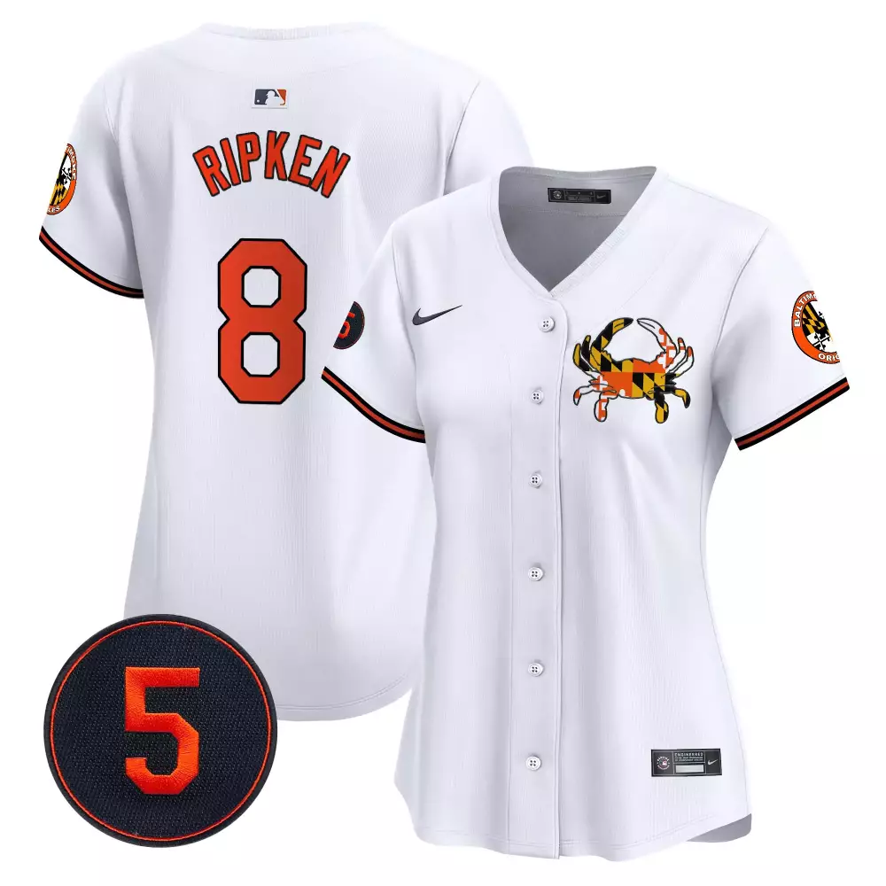 cal ripken white women s baltimore orioles bubblegum pink robinson patch vapor premier limited jersey all stitched