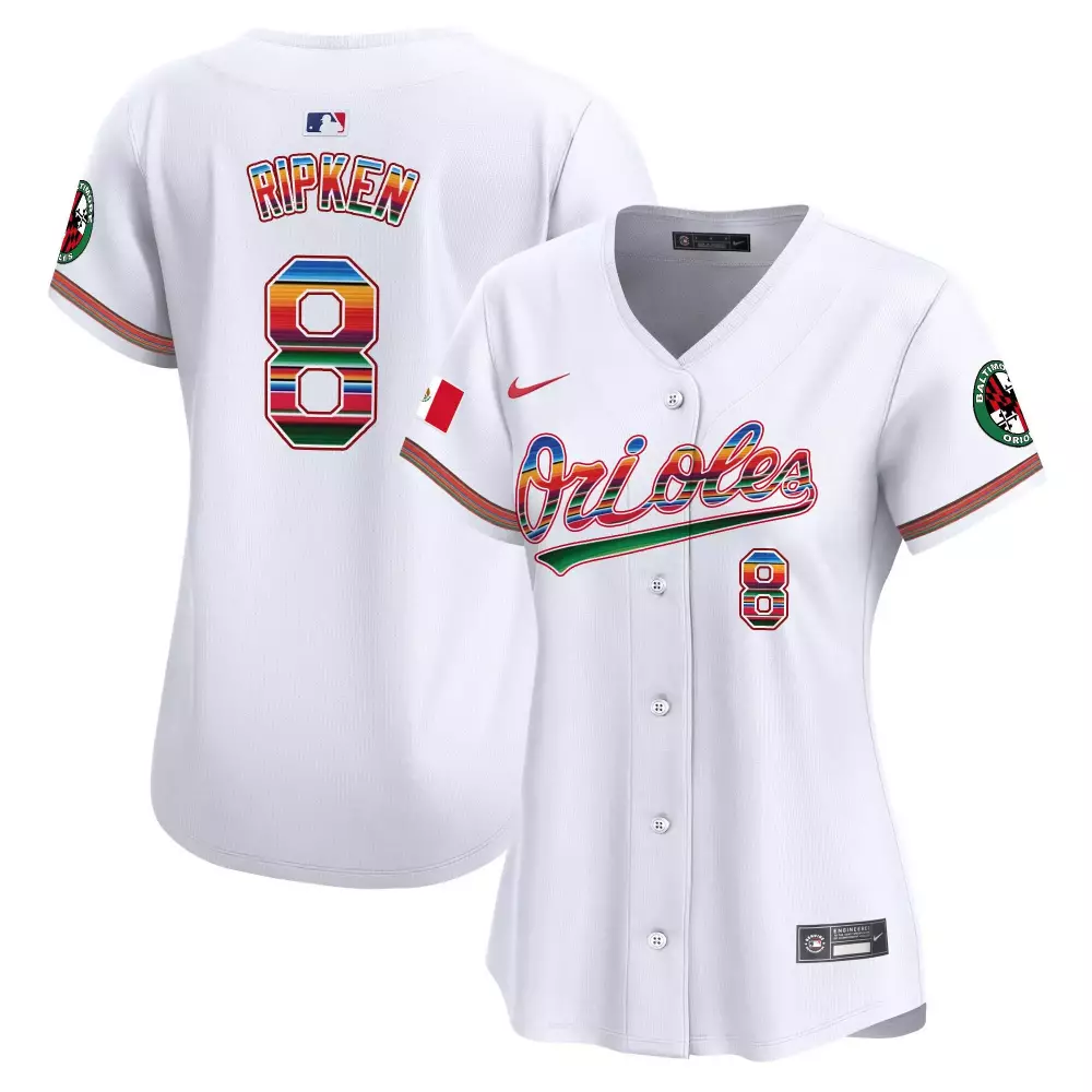 cal ripken white womens baltimore orioles mexico vapor premier limited jersey all stitched