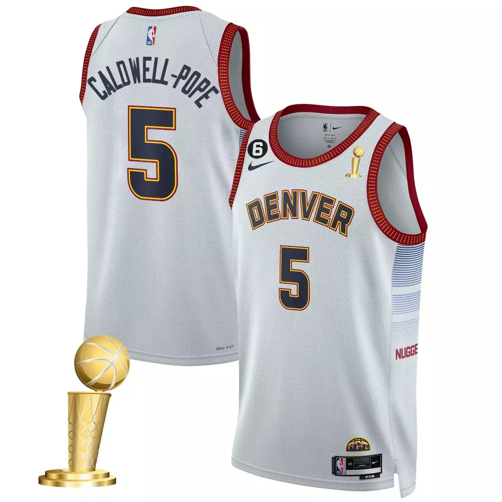 caldwellpope city youths denver nuggets 2023 champions jersey collection all stitched