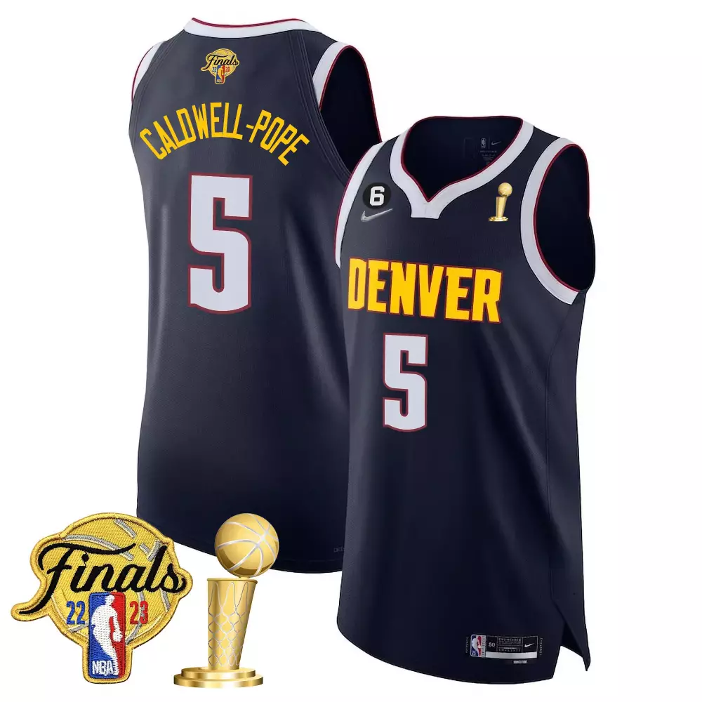 caldwellpope diamond mens denver nuggets 2023 finals patch champions collection jersey v2 all stitched