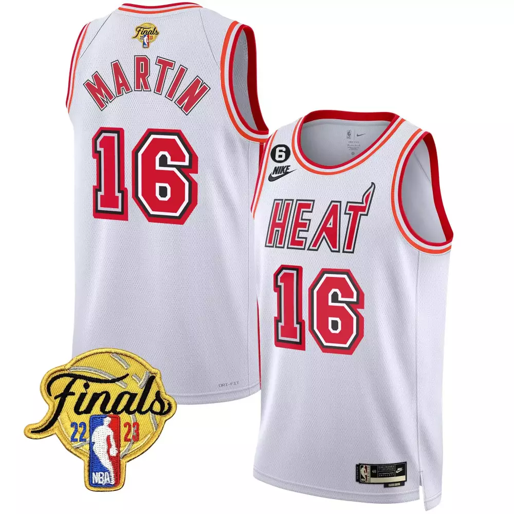 caleb martin city white mens miami heat 2023 finals patch collection jersey v2 all stitched