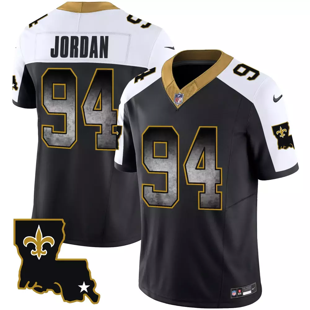 Callaway 1 New Orleans Saints White Gold Limited All Stitched Jersey | 2023 Name Patch | For Men, Women & Youth