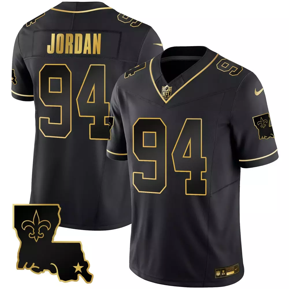 Callaway 1 New Orleans Saints White Gold Limited All Stitched Jersey | 2023 Name Patch | For Men, Women & Youth