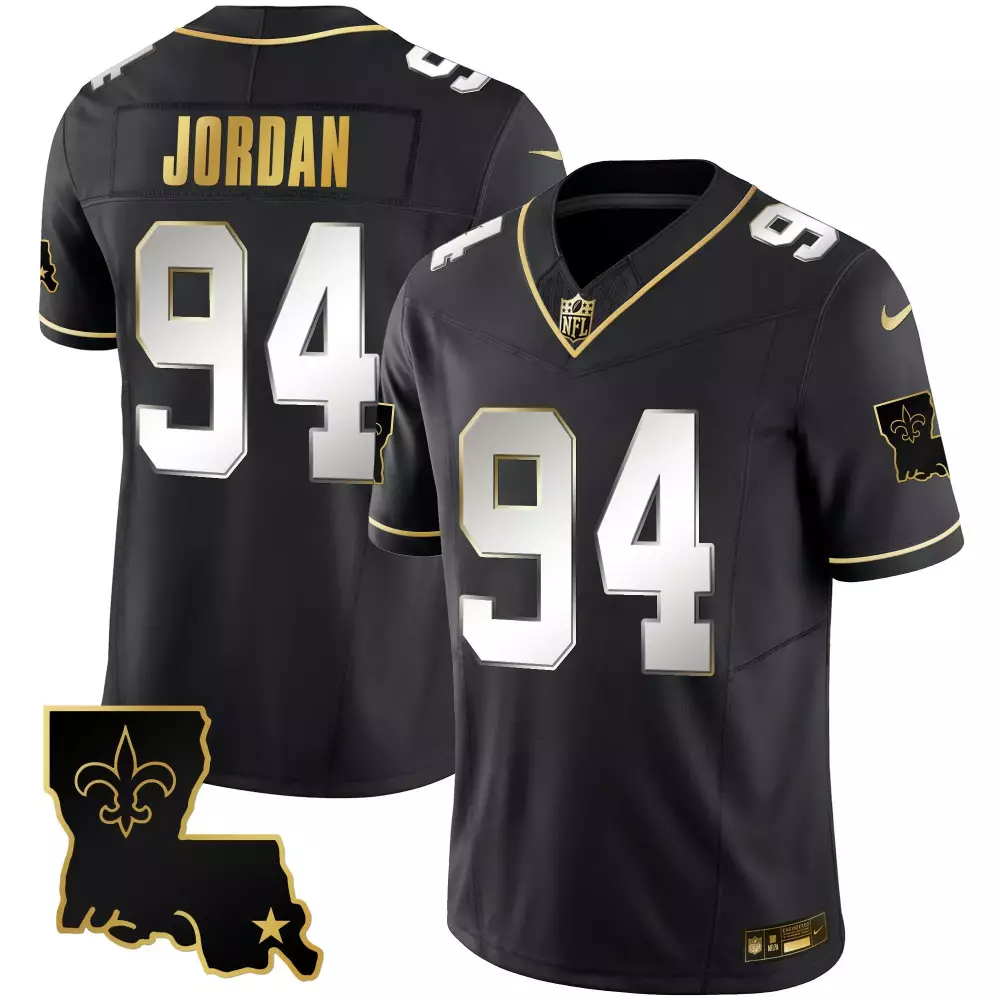 Cameron Jordan New Orleans Saints 1987 Legacy Gold Vapor Jersey | Stitched Black Limited Edition | Fan Gear for Men, Women & Youth