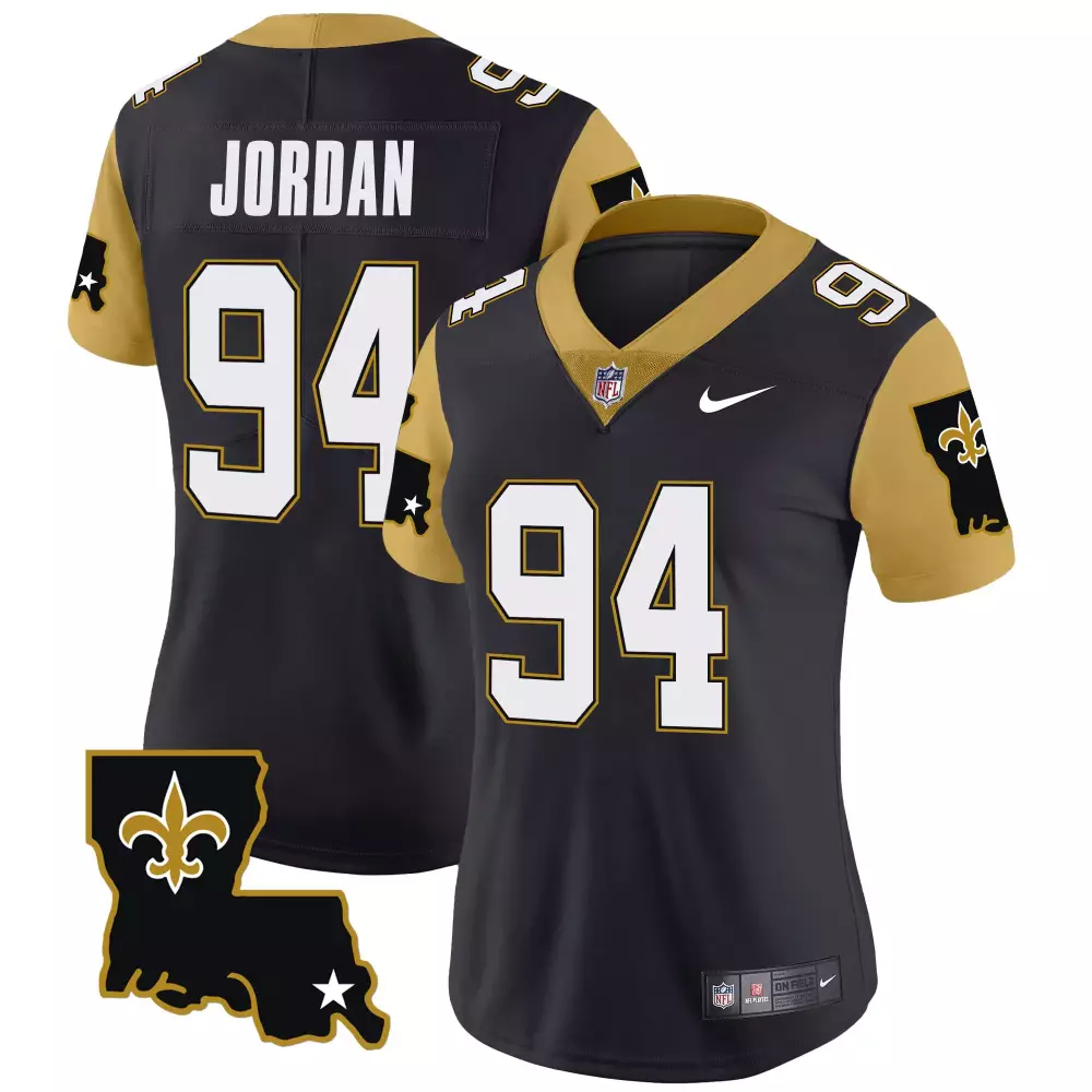 Cameron Jordan New Orleans Saints 1987 Legacy Vapor Limited Jersey V2 | Stitched Black for Women | Fan Gear for Game Day