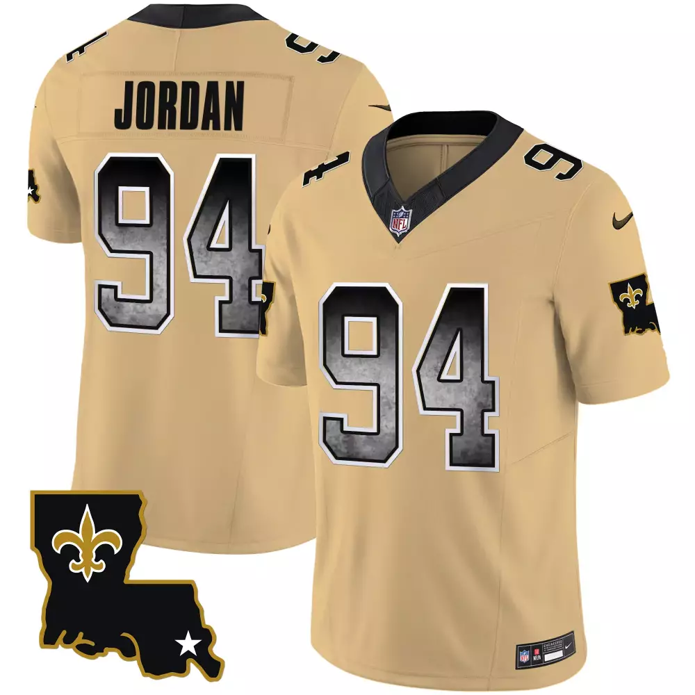 Cameron Jordan New Orleans Saints 1987 Legacy Arch Smoke Jersey | Classic White Style | For Men, Women & Youth