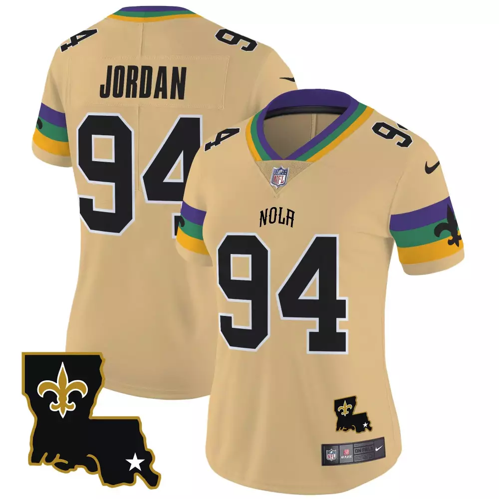 Cameron Jordan New Orleans Saints 2024 City Vapor Limited Jersey | Gold Stitched Fan Gear | For Men, Women & Youth