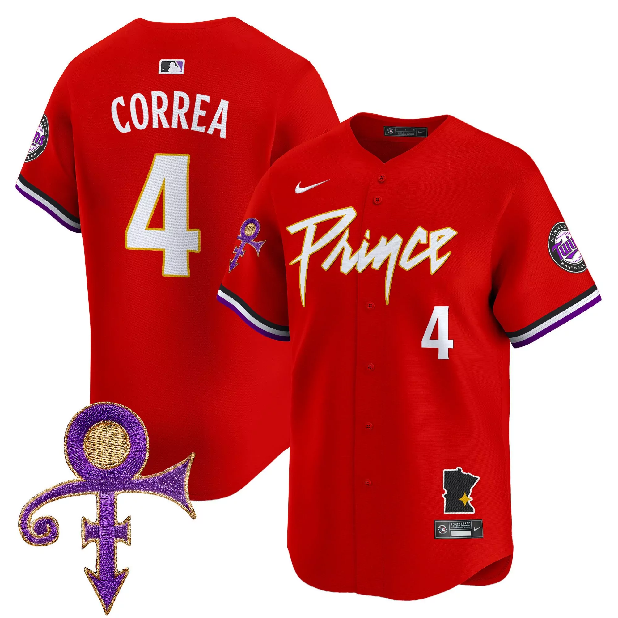 carlos correa purple womens minnesota twins prince patch vapor premier limited jersey all stitched