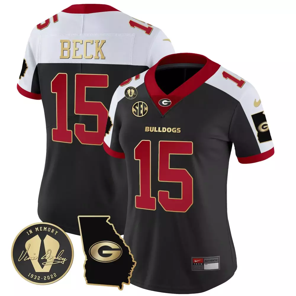 Carson Beck Georgia Bulldogs Vapor Jersey V3 | Stitched Alternate Women's Fan Gear | For Men, Women & Youth