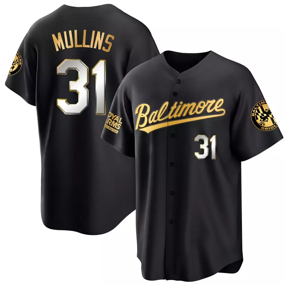 cedric mullins black limited mens baltimore orioles 2023 gold cool jersey all stitched