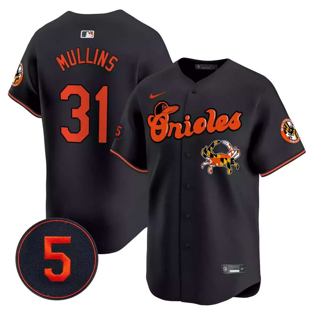 cedric mullins black men s baltimore orioles robinson patch vapor premier limited jersey v6 all stitched