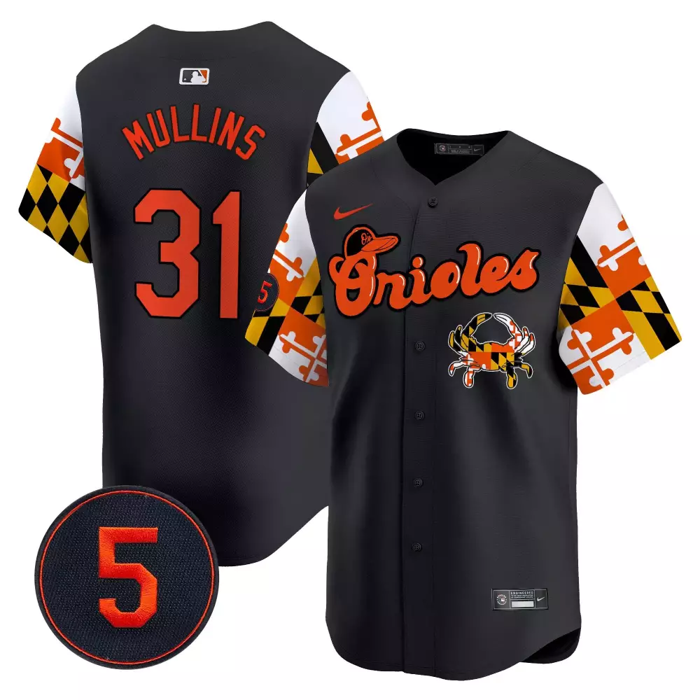 cedric mullins black men s baltimore orioles robinson patch vapor premier limited jersey v6 all stitched